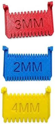 3pcs Clip-On Sewing Ruler,Sewing Clips for Fabric, Hand Edge Stitch Lock and Sewing Gauge for Even Stitches, Quilting Templates with 2mm, 3mm, 4mm Spacing