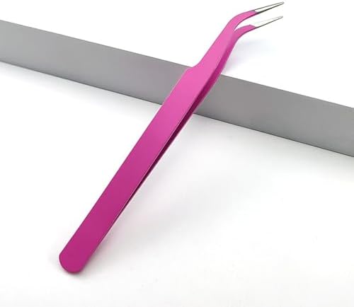 5 Pcs Stainless Steel Curved Craft Tweezers, Multipurpose Curved Tip Craft Tweezers for Intricate Projects, Scrapbooking, Cardmaking, Stickers, Dried Flowers, etc.