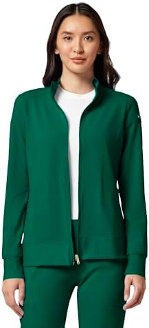 Cherokee iFlex Scrub Jacket for Women 2 Pocket Zip Front