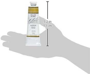 M. Graham & Co. 22-200 M. Graham 2-Ounce Tube Acrylic Paint, Yellow Ochre