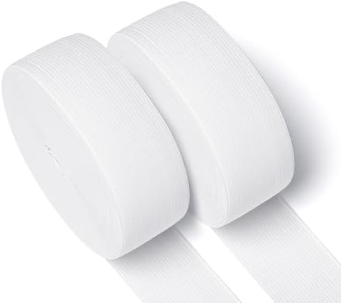 Airisoer Elastic Bands for Sewing 1.5 Inch x 12 Yards, White