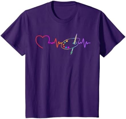 Funny Paint Palette Brush Artist Painter Art Teacher Men Kid T-Shirt