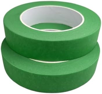 Green Masking Tape, 1 Inch x 55 Yards, 2 Rolls