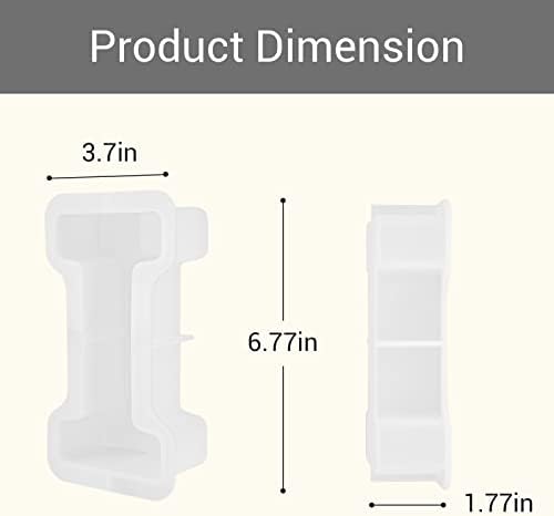 Gartful 7 Inch Large Letter Molds for Resin, 3D I Capital Alphabet Epoxy Resin Mold, A to Z Thick Resin Letter Molds for Making Letters, Word Sign Art, DIY Crafts, Making Cake, Party Home Decor