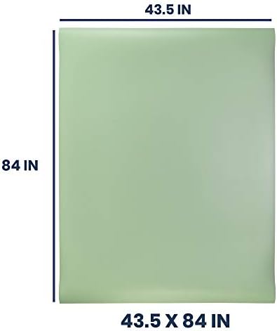 Pacific Arc Vinyl Board Cover. Self Healing and Stain Resistant Green/Ivory Sheet, 43.5 inches by 84 inches