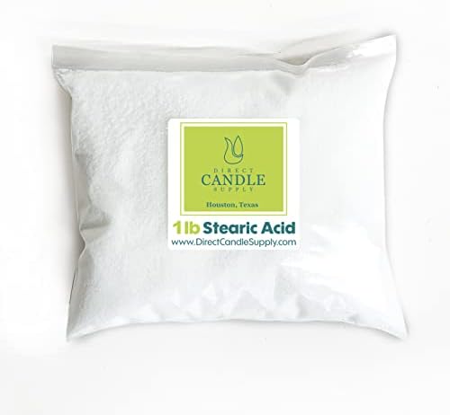 Direct Candle Supply 1lb Stearic Acid for Candle Making and Soap Making