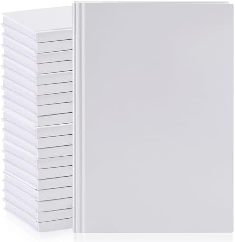 Henoyso 20 Pcs A5 Blank Notebook Journal Hardcover Sketchbook, 8.3 x 5.7 in