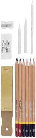 PRO ART Pencils All In One Drawing Kit, Drawing Pencils, Sketch Pencils, Kit, Charcoal Pencils Set, Art Sketching, Pencil Set, Sketching for