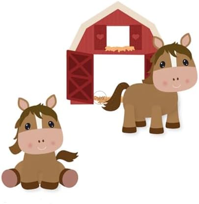Patchwork Animal Horse Metal Cutting Dies for Card Making
