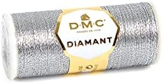 DMC Diamant Metallic Needlework Thread, 38.2-Yard, Dark Silver (010288)