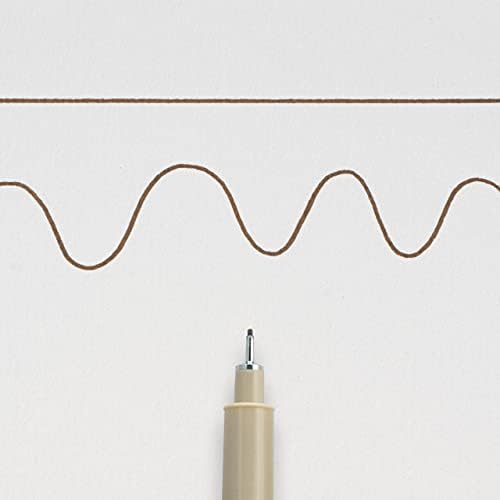 SAKURA PIGMA MICRON 05 FINELINER PEN, 0.45MM LINE WIDTH, PACK OF 2 (Sepia)