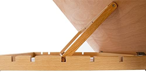 SoHo Urban Artist Extra Large 19.75" x 29.5" Adjustable Portable Drawing Board Stand Easel, 5 Positions, Natural Beechwood Finish