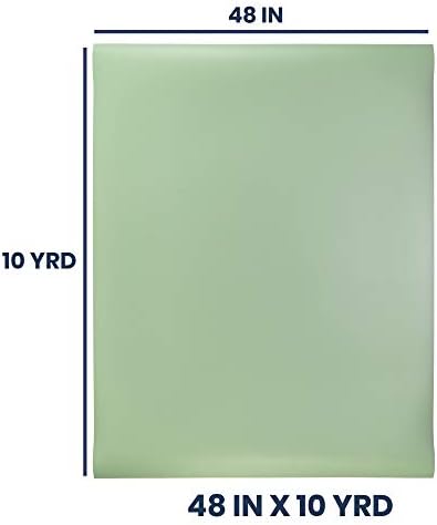 Pacific Arc Vinyl Board Cover. Self Healing and Stain Resistant Green/Ivory Sheet, 48 inches by 10 Yard Roll