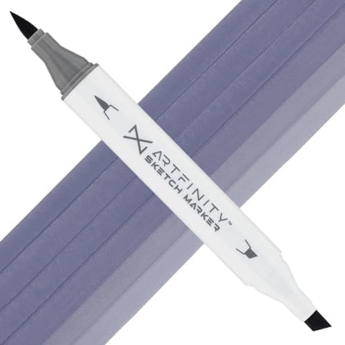 Artfinity Sketch Markers - Blueberry BV9-5, Vibrant, Professional, Dye-Based Alcohol Markers for Artists, Drawing, Travel, & More