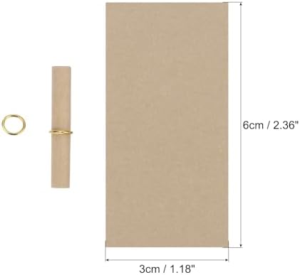 MECCANIXITY Mini Vintage Message Scrolls, 100pcs Valentine & Party Message Paper Roll, Brown