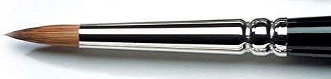 Winsor & Newton Series 7 Kolinsky Sable Miniature Watercolor Brush - Short Handle Round #5 | The World's Finest Watercolor Brush, Kolinsky Sable Hair, Rust-proof, Seamless Nickel Plated Ferrules, Hand-Made in England