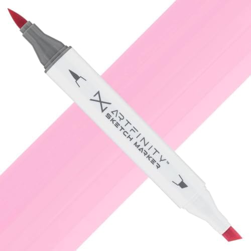 Artfinity Sketch Markers - Begonia Pink RV3-15, Vibrant, Professional, Dye-Based Alcohol Markers for Artists, Drawing, Travel, & More