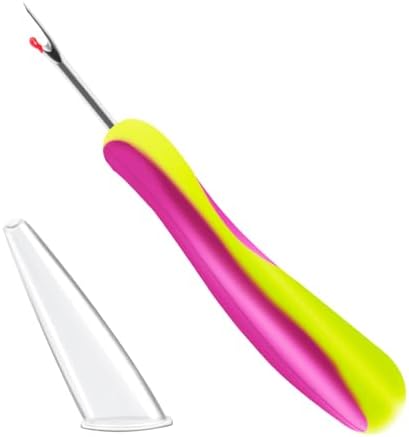 Needle and Thread Seam Ripper, Rippers for Sewing and Thread,Remover Stitch Tool for Hand Sewing, Knitting, Cross Stitching, Embroidery and Thread Removal (Green)