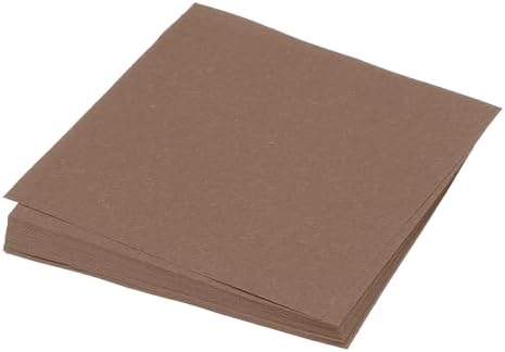 MECCANIXITY 50 Sheet Origami Paper Double Sided Brown 5.5 x 5.5 Inch Square Sheet for Art Craft Project, Beginners, Gifts Decor