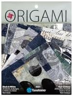 Yasutomo Origami Collage Black and White with 6 Patterns, 5.87-inch Square, 24 Sheets, Paper Crafts, Scrapbooking