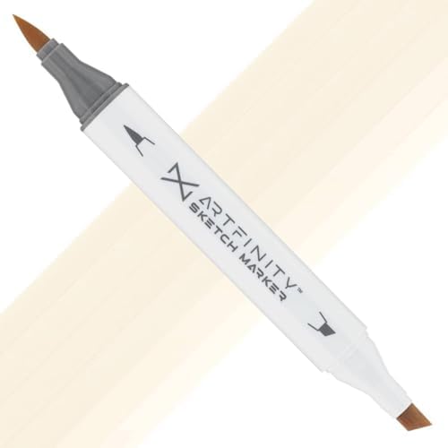 Artfinity Sketch Markers - Eggshell Y8-1, Vibrant, Professional, Dye-Based Alcohol Markers for Artists, Drawing, Travel, & More