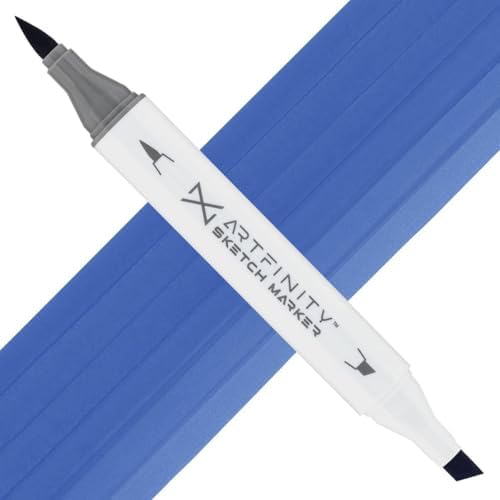 Artfinity Sketch Markers - Stonewashed Denim B4-6, Vibrant, Professional, Dye-Based Alcohol Markers for Artists, Drawing, Travel, & More