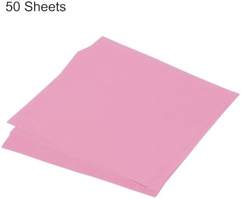MECCANIXITY 50 Sheet Origami Paper Double Sided Pink 5.5x5.5 Inch Square Sheet for Art Craft Project, Beginners, Gifts Decor
