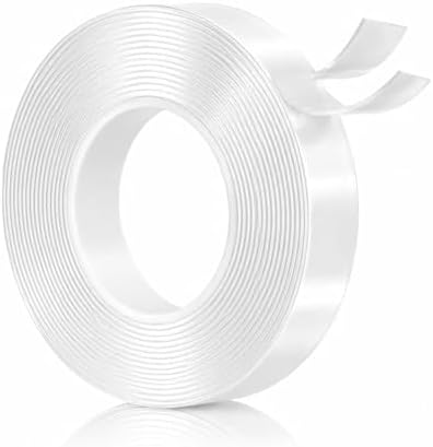 Nano Tape Double Sided Heavy Duty 1/2''×10Ft Removable Washable No Residue
