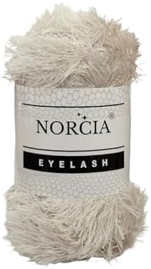 Eyelash Yarn Fun Fur Yarn(100g-3.5oz) (153yds-140mt) Fuzzy Premium Soft Crochet DIY Hand Knitting 100% Polyester