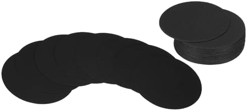 PATIKIL 2inch Circle Card Stock, 36Pcs Round Shape Cutouts Paper Thick Cardstock Coaster for DIY Craft Projects Classroom Bulletin Board Decor, Black