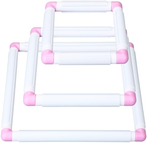 Janinka 3 Pcs Embroidery Hoop Cross Stitch Frames and Hoops, Light Purple