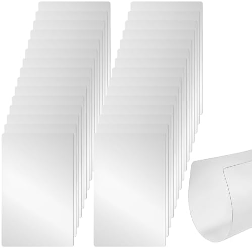 ZENFUN 30 Pack Plastic Cutting Board Mats, Flexible Clear Cutting Mats 17 x 11 In, Kitchen Cutting Board Sheets Frosted Placemats BPA-Free, Non-Porous