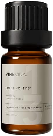 VINEVIDA [0.33oz] Iced Vanilla Woods Fragrance Oil for Candle Making and Soap Making - Premium Candle Scents for Soy Candles