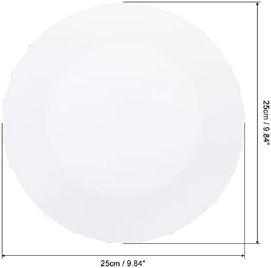 PATIKIL Paint Canvases Panel for Painting, 2 Pack 10x10 Inch Round Wood Frame Stretched Blank Art Board Panels for Acrylic, Oil, Tempera Painting, White