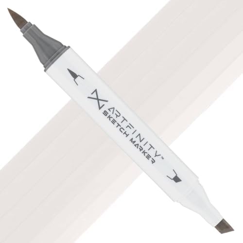 Artfinity Sketch Markers - Warm Gray 1 WG1, Vibrant, Professional, Dye-Based Alcohol Markers for Artists, Drawing, Travel, & More