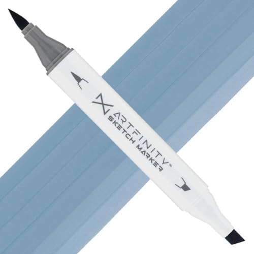 Artfinity Sketch Markers - Grayish Blue B8-5, Vibrant, Professional, Dye-Based Alcohol Markers for Artists, Drawing, Travel, & More