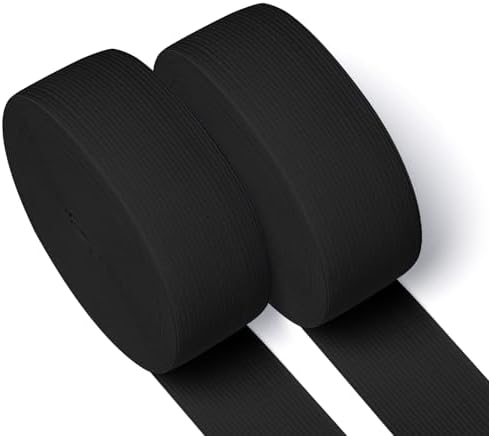 Airisoer Elastic Bands for Sewing 1.5 Inch x 12 Yards, Black