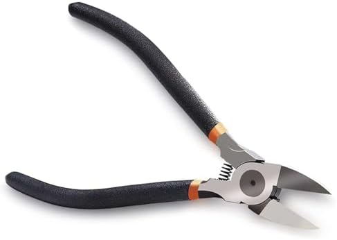 BOENFU 6 Inches Wire Cutters Heavy Duty Snips Flush Cut Side Cutters Pliers | Metal Cutting Tool for Crafting, Jewelry Making, Zip Ties, Floral, Artificial Flowers, Chicken Wire, Electrical, 1 Pack