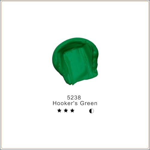 Artecho Hooker's Green Acrylic Paint 120ml /4.05oz Tube | Semi Glossy Finish, High Pigment Rich Color Craft Paint for Canvas, Rocks, Wood, Fabric, Ceramic, Non-Toxic