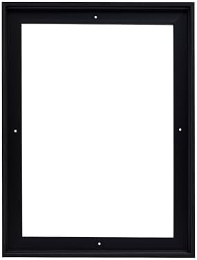 Pixy Canvas Floater Frame 4x12 for 3/4 (0.75) inch Deep Canvas Paintings/Canvas Prints/Wood Canvas Panels/Wall Art/Wall Decor/Home Decor/Artwork (Black Stripe, 4 x 12 inch, Portrait)