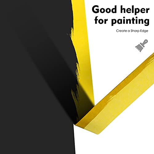 Yellow Painters Tape,1 Inch x 60 Yards x 5 Rolls (300 Yards Total)