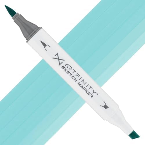 Artfinity Sketch Markers - Mint Blue BG1-3, Vibrant, Professional, Dye-Based Alcohol Markers for Artists, Drawing, Travel, & More