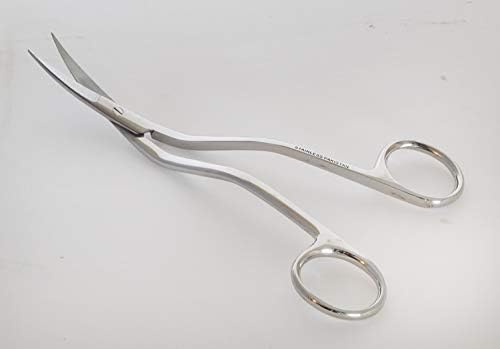 6 Inch Bent Handle Curved Embroidery Scissors---Perfect for Machine Embroidery