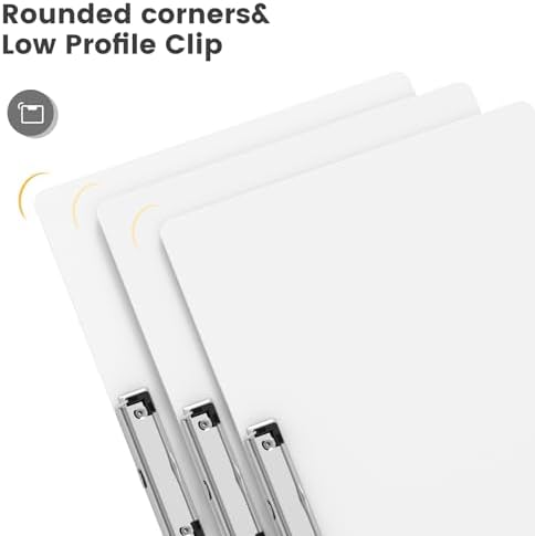 Extra Large 11x17 Clipboards, Plastic White Drawing Boards, Horizontal Clip Board, Landscape Layout. Suitable for Watercolor, Sketching, Painting. Art & Drafting Supply