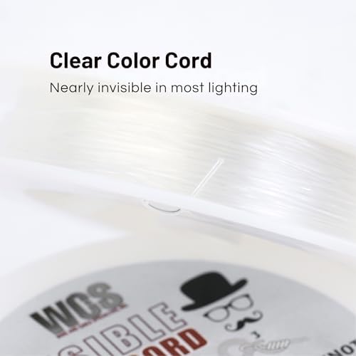 WCS Invisible Hanging Wire Clear Cord Nylon String, 100ft - 15 lb / 6.8 kg