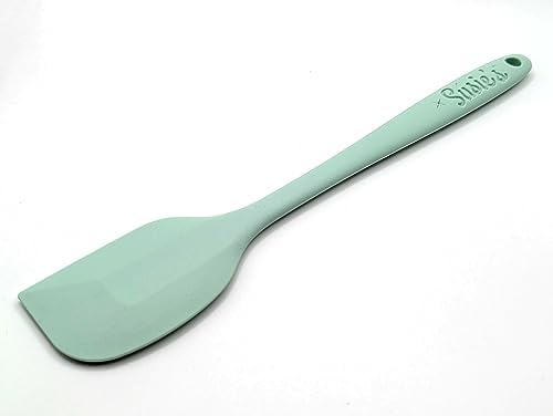 Customizable Silicone Spatula - Personalized Kitchen Tool for Unique Cooks - Heat-Resistant, Non-Stick, and Ergonomic - Your Name Embossed - Perfect Gift Idea (Mint Green)