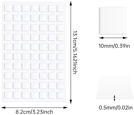 JANYUN 560 Pcs Sticky Dots Square Putty Clear Mounting Tape for Posters