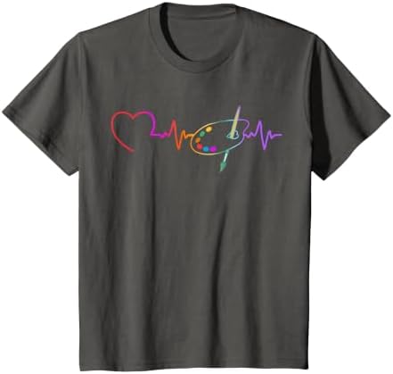 Funny Paint Palette Brush Artist Painter Art Teacher Men Kid T-Shirt