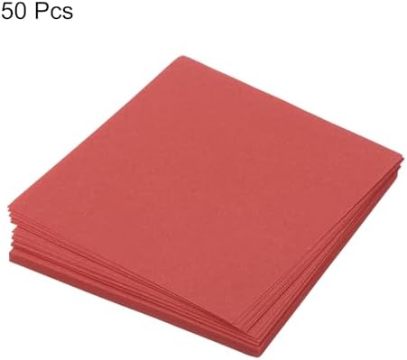 MECCANIXITY 50 Sheet Origami Paper Double Sided Bright Red 2x2 Inch Square Sheet for Art Craft Project, Beginners, Gifts Decor