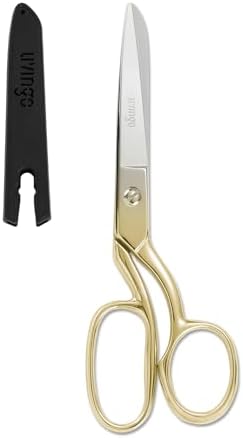 LIVINGO 8" Fabric Scissors Heavy Duty Multipurpose Dressmaker Shears